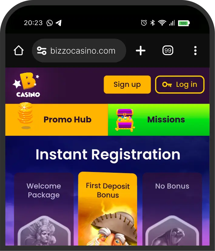 Εφαρμογή Bizzo Casino